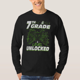 T-shirt 7th Grade Level Unlocked Back To School Video Game