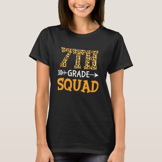 T-shirt 7th Grade Squad First Day Of School Back To School (Devant)