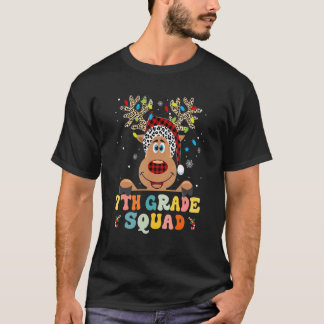 T-shirt 7th Grade Squad Reindeer   Teacher Christmas  