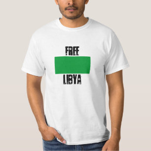 T-shirt 800px-Flag de svg de la Libye, LIBRE, LIBYE
