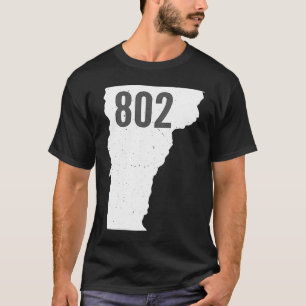 T-shirt 802 Vermont Indicatif régional Pride