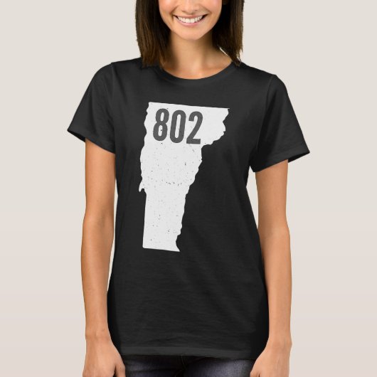 T-shirt 802 Vermont Indicatif régional Pride (Devant)