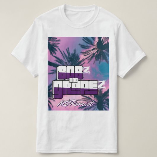 T-shirt "808z and GrapeZ" M$sonist Single 2022 (Design devant)