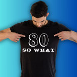 T-shirt 80 Alors ce que Drôle Dit 80e Anniversaire Homme N<br><div class="desc">80 Alors ce Drôle Dit 80e Anniversaire Black Man T-Shirt. Une citation amusante I`m 80 alors que dans les polices modernes et couleur blanche. Un cadeau parfait pour une personne qui a le sens de l'humour.</div>
