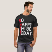 T-shirt 80 Anniversaire 80 Anniversaire 80e Anniversaire A (Devant entier)