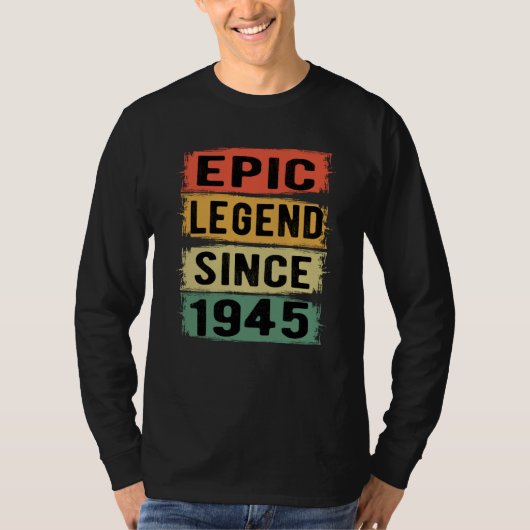 T-shirt 80 ans Anniversaire 1945 Epic Légende 80e annivers (Devant)