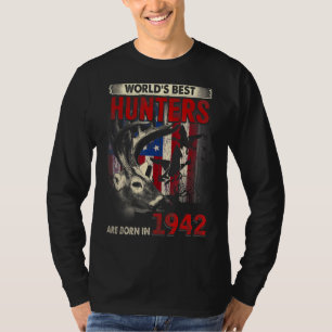 T-shirt 80 Ans Chasseur De Cerfs Né En 1942 80e Anniversai