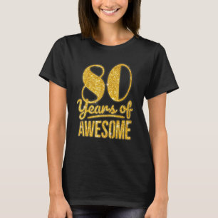 T-shirt 80 ans d'anniversaire incroyable reine B-day