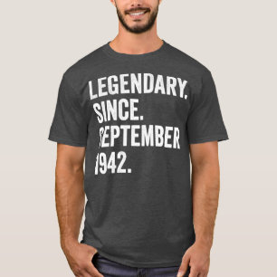 T-shirt 80 ans légendaire depuis septembre 1942 80e B