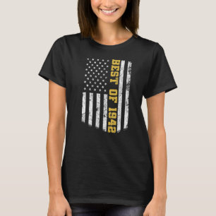 T-shirt 80 Ans Meilleur de 1942 80e anniversaire