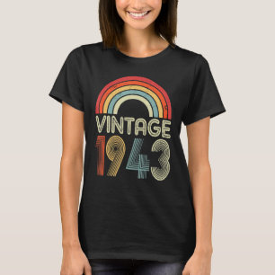 T-shirt 80 ans Vintage 1943 80e anniversaire