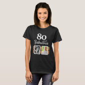 T-shirt 80 et Fabulous Gold Parties scintillant 2 Photo 80 (Devant entier)
