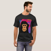 T-shirt 80 s Synthwave Be Monk (Devant entier)