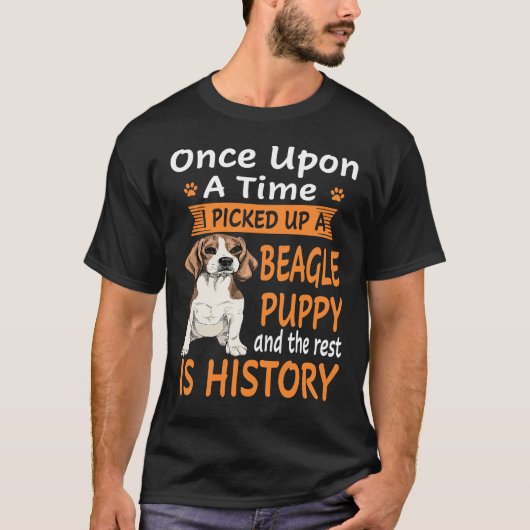 T-shirt 80 Un À La Fois - Chiot Beagle (Devant)