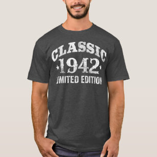T-shirt 80 Years Old Classic Car 1942 Limited Edition 80th