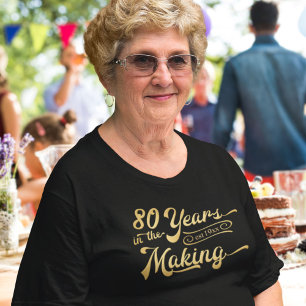T-shirt 80e anniversaire 80 ans en devenir