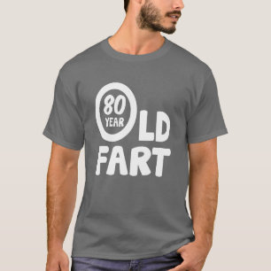 T-shirt 80e anniversaire 80 ans Pet flat drôle amis