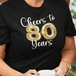 T-shirt 80e anniversaire Soeurs à 80 ans Ballons d'or