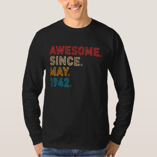 T-shirt 80e anniversaire stupéfiant depuis mai 1942 80 ans