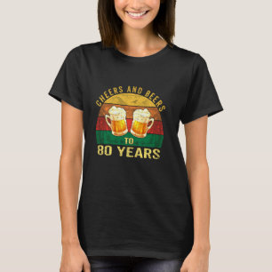 T-shirt 80ème Anniversaire vintage Soeurs Et Bières À 80 A