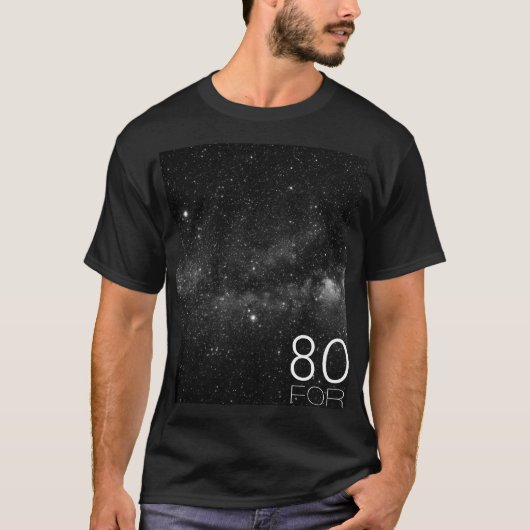 T-shirt 80FOR galactique (Devant)