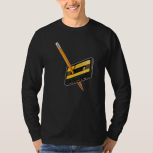 T-shirt 80s 90s Cassette Crayon Revent Vintage