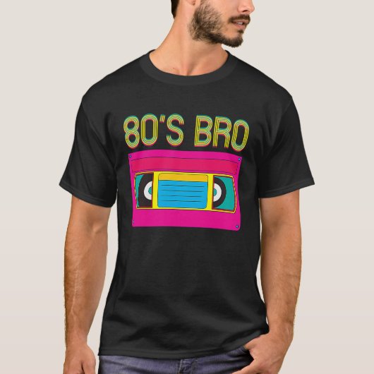 T-shirt 80s Bro Vintage Classic Cassette Tape (Devant)