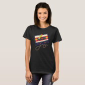 T-shirt 80s Cassette Tape Cassette Pencil Eighties Music (Devant entier)
