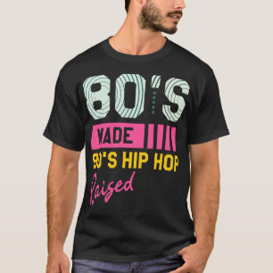T-shirt 80s Fabriqué 90s Hip hop élevé rétro