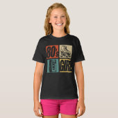 T-shirt 80s Girl 1980s Mode 80 Theme Party 80s (Devant entier)