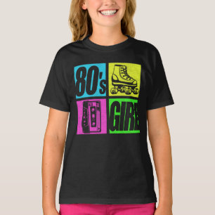 T-shirt 80s Girl 1980s Mode 80 Theme Party 80s