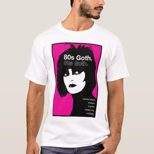 T-SHIRT 80S GOTH (Devant)