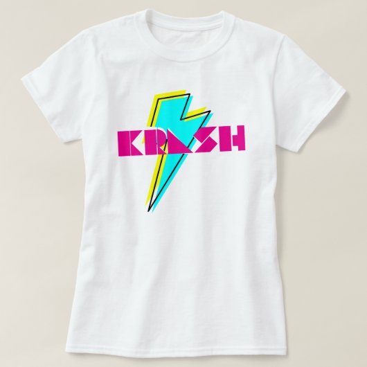 T-shirt 80's krash éclair boulon (Design devant)