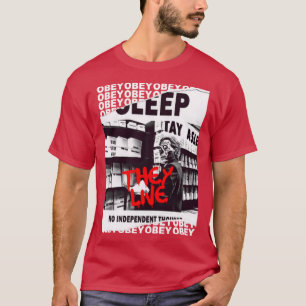 T-shirt 80s Movieshey Live OBEY Rétro Cult Horreur Fan Des