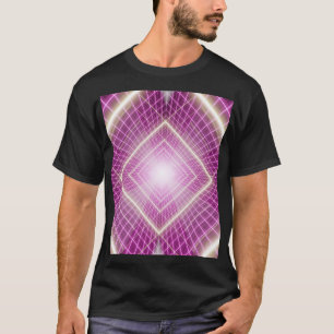 T-shirt 80s Rétro : Arrière - plan 3D Sci-Fi.