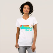 T-shirt 80s rétro Detroit vintage (Devant entier)