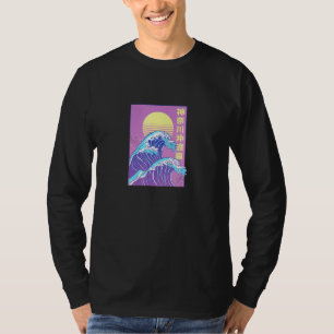 T-shirt 80s Retro Grande vague japonaise Vaporwave Chat Ae