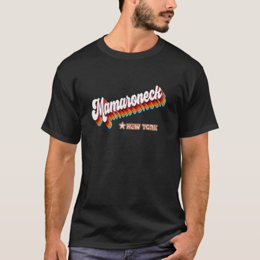 T-shirt 80s rétro Mamaroneck New York Ny (Devant)