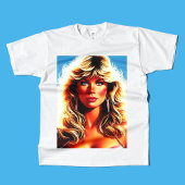 T-shirt 80s Rétrowave Blonde Girl