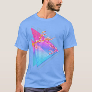 T-shirt 80s Sakura Japan Flower Vaporwave Synthwave Cherry