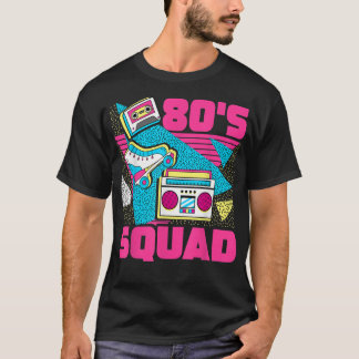 T-shirt 80s Squad 80s esthétique Retro Matching 80s Party