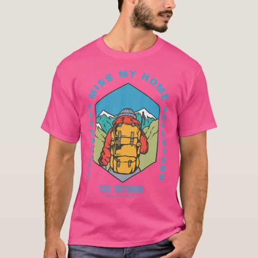 T-shirt 80S Vêtements D'Aventure Camping Randonnées Cadeau (Devant)