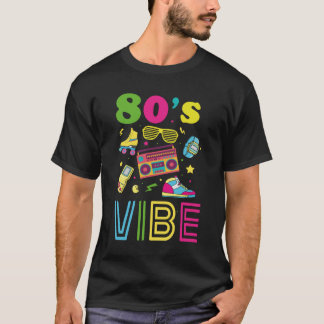 T-shirt 80s Vibe 1980s Fashion Theme Party Outfit Eighties