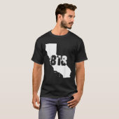 T-shirt 818 Strong Los Angeles California Area Code Numéro (Devant entier)