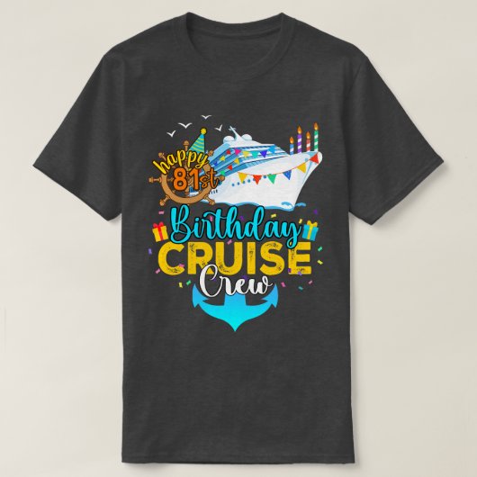 T-shirt 81e équipage de croisière (Design devant)