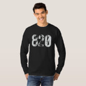 T-shirt 820 Area Code Oxnard CA Mobile Telephone Area Code (Devant entier)