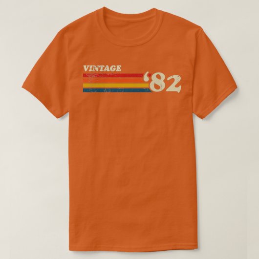 T-shirt 82 STRIPES RÉTRO vintages (Design devant)