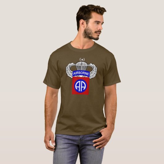 T-shirt 82e Airborne - All American - Jump Wings (Devant entier)