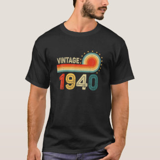 T-shirt 82E Cadeau Anniversaire - Vintage 1940 Anniversair