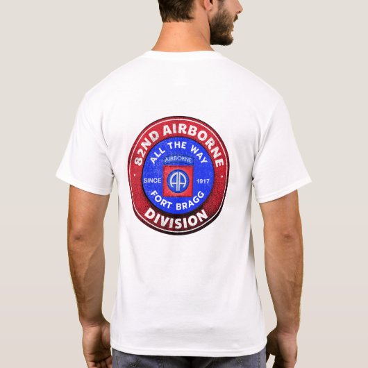 T-shirt 82e division aéroportée-Conception antique (Dos)
